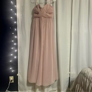 Blush bridesmaid dress
